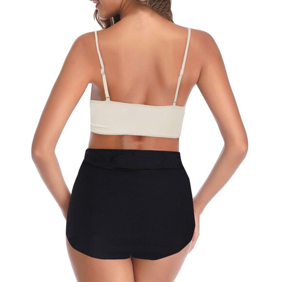 NEW Women's High Waist Bikini Set Two Piece Bathing Suit Swimsuit Tankini 4XL - Picture 2 of 10